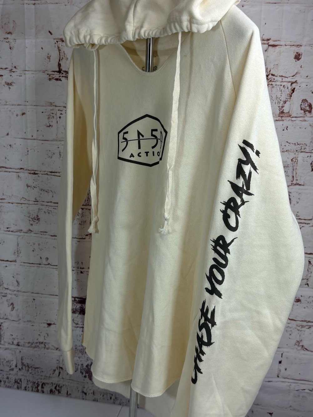 Women's Cream Graphic Hoodie